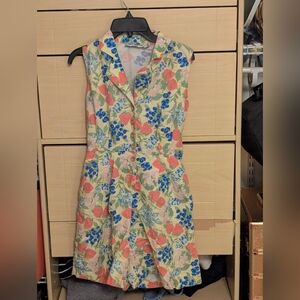 Floral Sleeveless Dress - Multicolor